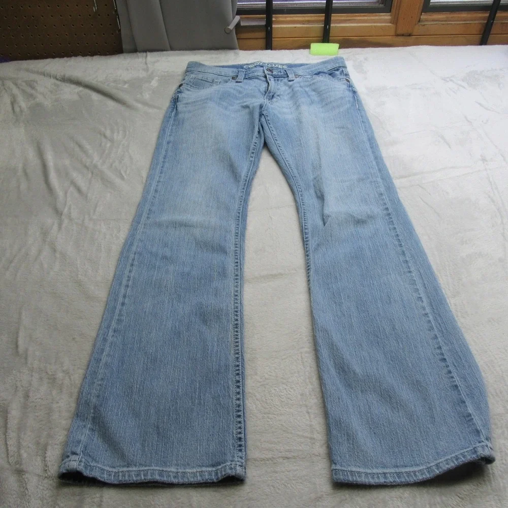 Cody James Jeans Mens 31x31 Light Wash Denim Flared Boot Cut Work Relax Wide Leg - Picture 1 of 15